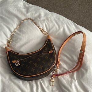 Brown and Tan Women's Bag